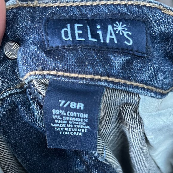 dELiA*s Bailey Jean Bootcut Distressed Size 7/8 - Picture 10 of 12